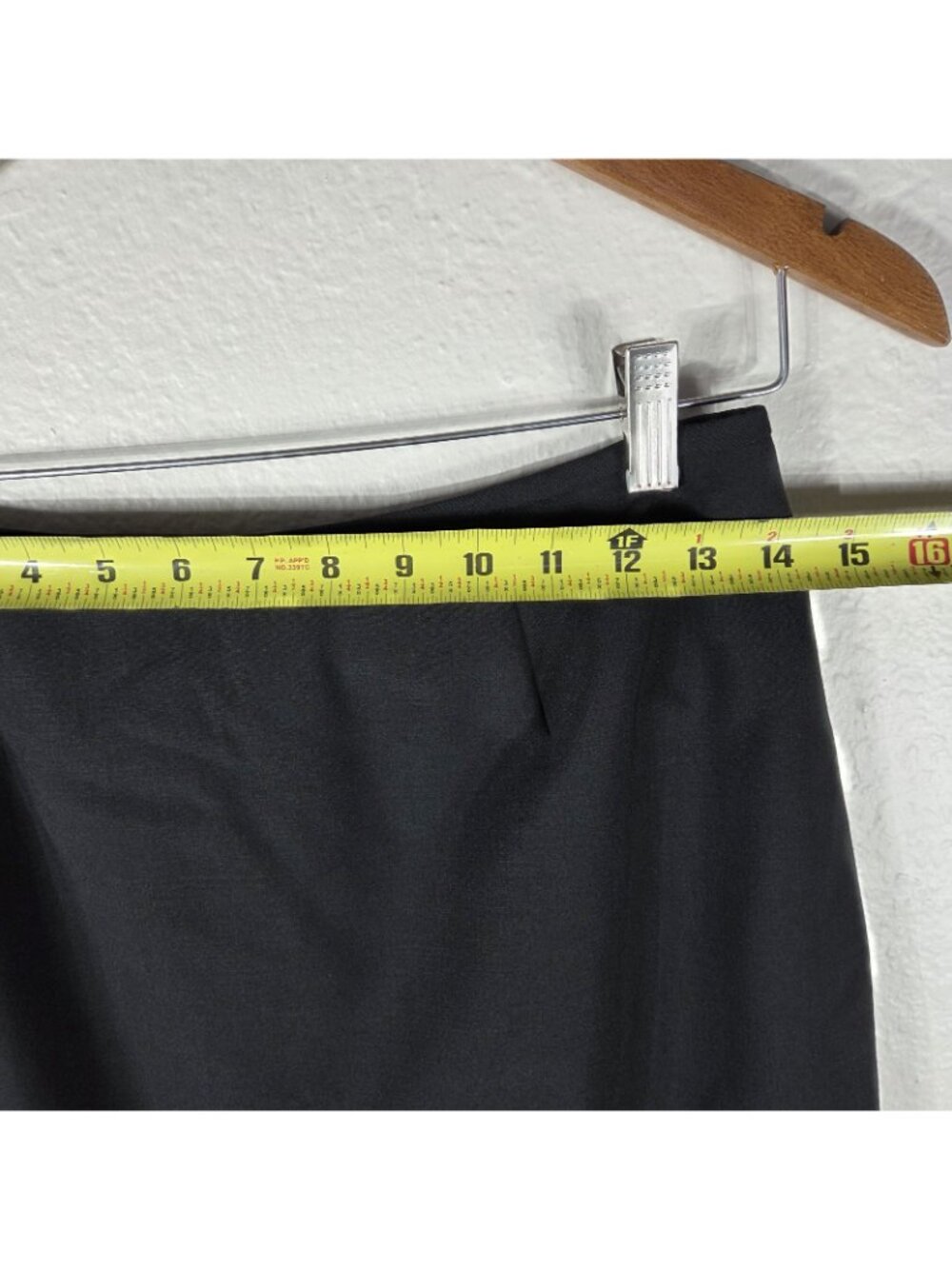 Petite Sophisticate Stretch Wool Black Midi Pencil Skirt Woman's Size 8 - Picture 13 of 16